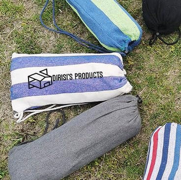 Dirisi's Products Brazilian Double Hammock (Max 450lb)- 2 Person Soft Canvas Cotton Fabric Hammock -Portable Hammock with Traval Bag for Patio Porch Garden Backyard,Outdoor/Indoor
