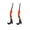 Orange, variant on Mini Witch Legs Plant Stakes 2 Pack, Tiny Flower Pot Decor for Succulents and Indoor Plants, 5 Inch Novelty Garden Planter Inserts for Halloween Home and Garden Display (Orange)
