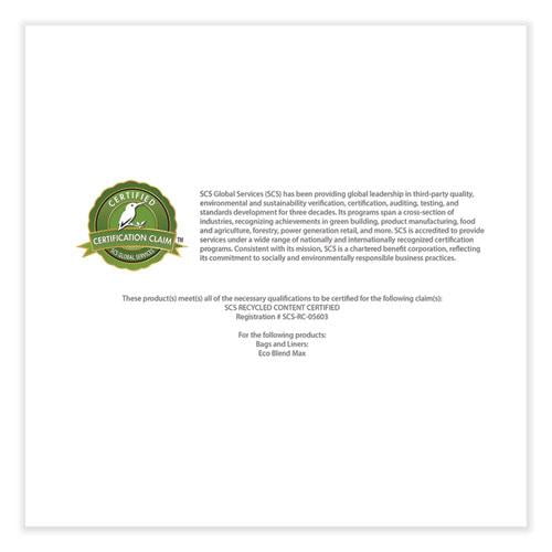 Eco Blend Max Can Liners, 23 gal, 0.8 mil, 28 Eco Blend Max Can Liners, 23 gal, 0.8 mil, 28