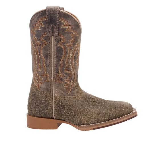 Dan Post Boots Boys Beasley Embroidered Square Toe Pull On Cowboy Mid Cal