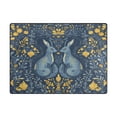 thumbnail image 5 of Yayeee Area Rugs for Living Room 5.2'x4' Non Slip Washable Bedroom Floor Carpet, Yellow Forest Pattern, 5 of 5