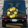 thumbnail image 5 of Kll Geometric Pattern With Bee Tire Cover,Universal Wheel Tire Cover For Trailer, Rv, Suv, Truck,Camper And Many Vehicle,(14 Inch), 5 of 8