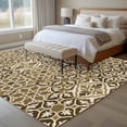thumbnail image 4 of Large Area Rugs for Living Room Bedroom, Traditional Morocco 6'x9' Rug Washable Carpet Runner Indoor Outdoor, Vintage Abstract Geometric Art Brown Non Slip Floor Mats Rug for Kitchen, Playroom, 4 of 8