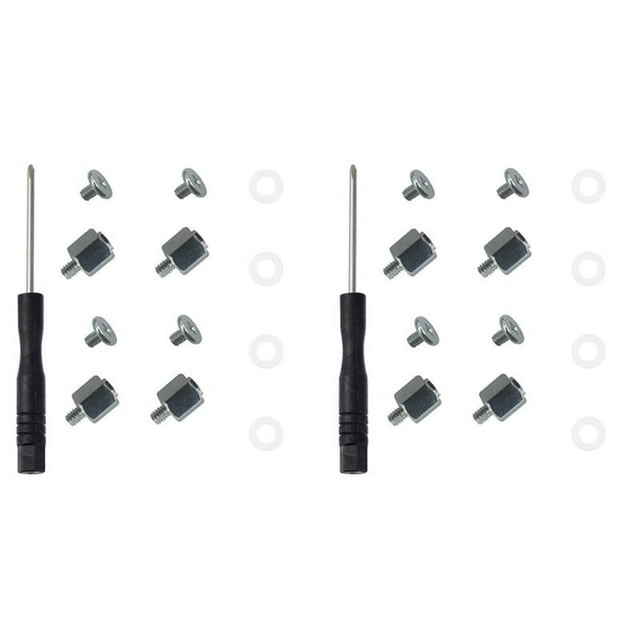 2Set M.2 SSD Screw Kit NGFF NVME SSD Standoff Mounting M.2 NGFF/NVMe Screw Set Stand Screw Hex Nut for A- M.2 SSD