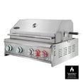 thumbnail image 2 of Cosmo 32 in. Built-In 4 Burner Propane Gas Grill with Infrared Rotisserie, Knob LED Lighting in Stainless Steel, 2 of 15