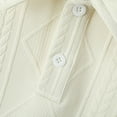 thumbnail image 5 of Men Polo Shirts Short Sleeve Button Down Polo Tees Loose Fit Beige Vacation Shirts for Men, 5 of 7