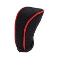 thumbnail image 1 of Cubierta de Pomo de Cambio de Marcha Única Bargains Universal para Automóvil SUV Camión RV Estilo Zipper Protector de Mango de Cambio PU Algodón Espacial Negro Rojo, 1 of 7