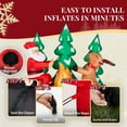 thumbnail image 3 of Demi Bonn Lighted Christmas Inflatable Decoration with LED Lights, 9ft Tall Inflatable Santa & Reindeer by the Campfire, Outdoor Yard Decorations for Holiday Parties, 3 of 8