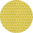 thumbnail image 1 of Ahgly Company Machine Washable Indoor Round Transitional Banana Yellow Area Rugs, 5' Round, 1 of 7