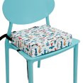 thumbnail image 1 of Asiento Booster Dznils para Mesa de Comedor con Hebilla de Seguridad Fondo Antideslizante Blanco, 1 of 11