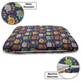 thumbnail image 3 of Elephants Pet Bed, Hippie Style Cartoon of Flower and Geometric Spirals Cheerful Animal, Resistant Pad for Dogs and Cats Cushion with Removable Cover, 24" x 39", Indigo and Multicolor, by Ambesonne, 3 of 4