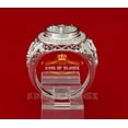 thumbnail image 6 of King of Bling's Sterling Silver White 1.75ct Cubic Zirconia Oval Wide Mason G Men's Ring SZ10, 6 of 10