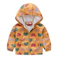 thumbnail image 1 of Manteau Coupe-Vent à Capuche à Fermeture Éclair Imprimé d'Automne pour Tout-Petits Enfants Bébés Filles Garçons, 1 of 8