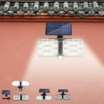 thumbnail image 1 of Xihbxyly Aplique Solar de Pared con Sensor de Movimiento para Exteriores, Cabezales Led Dobles Ajustables, Iluminación Gran Angular, Control Remoto, Fácil Instalación, 16 W, 300 Lm, Tamaño: 21,4 X 17, 1 of 6