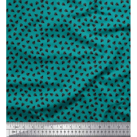 Soimoi Cotton Duck Fabric Insect Shirting Printed Craft Fabric by The Yard 42 Inch Wide