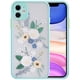 thumbnail image 1 of Funda compatible con iPhone 11 transparente de PC mate 3D con flores para , y parachoques de TPU suave para protección contra impactos. Levamdar HMHZ505-1, 1 of 8