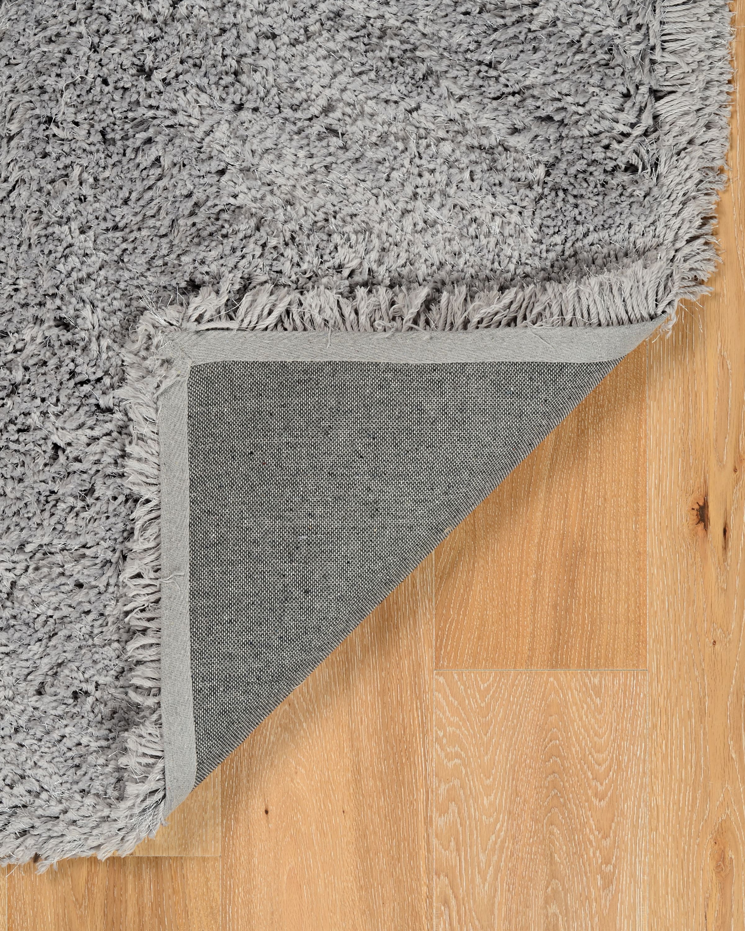 Linon Home Décor Pastel Shaggy Area Rug Collection, Gray, 2' x 3'