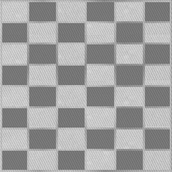 Ahgly Company Machine Washable Indoor Square Transitional Platinum Gray Area Rugs, 4' Square