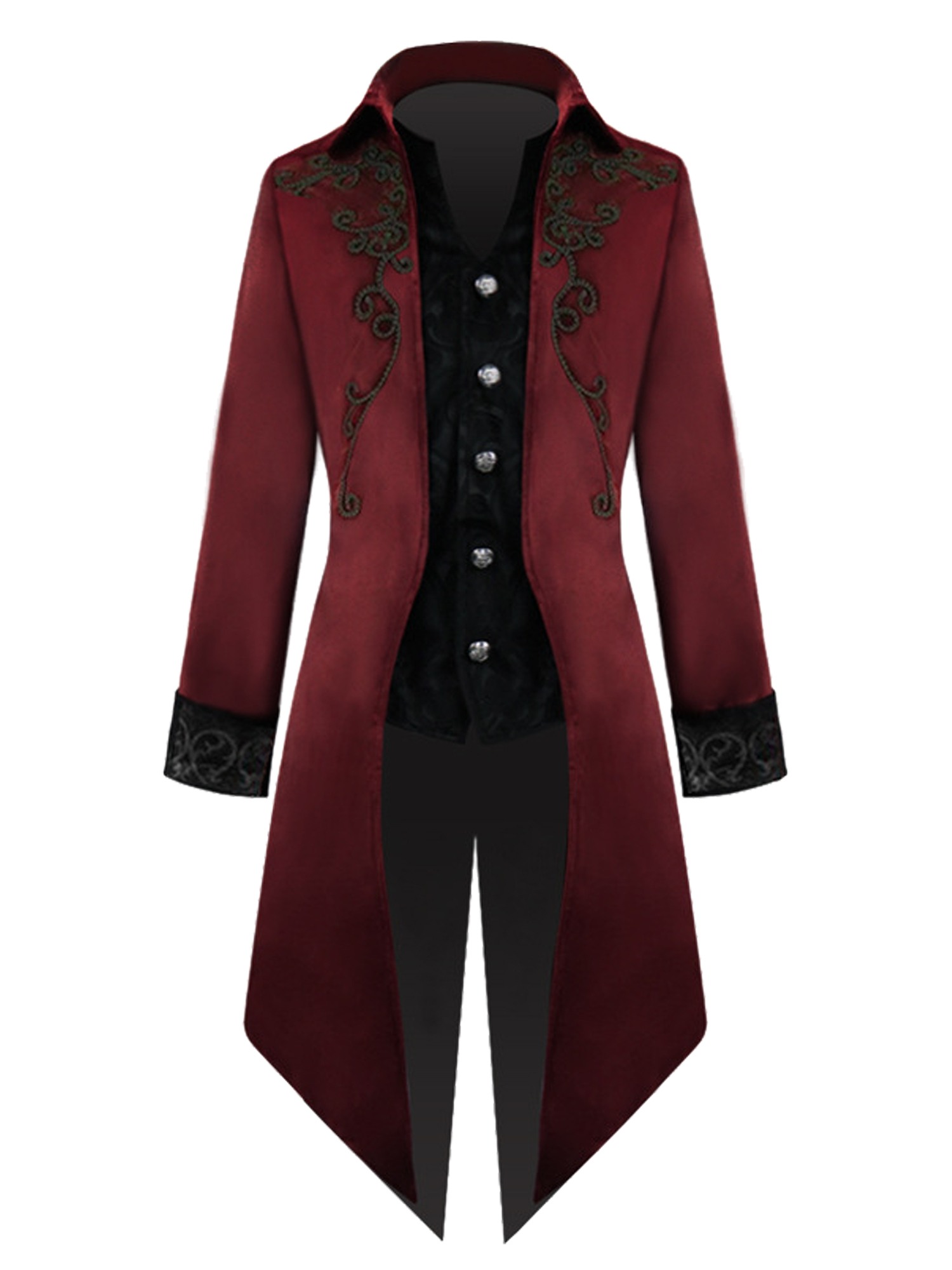 Emmababy Mens Steampunk Gothic Jacket 