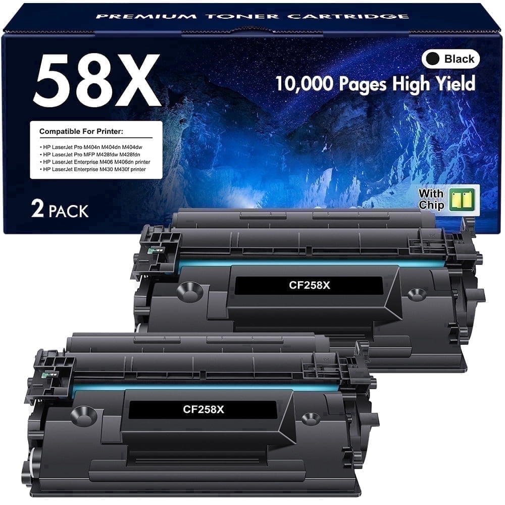 VIPink 58X Toner Cartridge 2-Pack for HP LaserJet photo 1