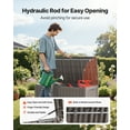 thumbnail image 4 of VEVOR Outdoor Storage Box Resin Deck Box 120 Gallon Patio Lockable Organizer, 4 of 9