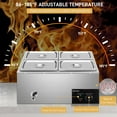 thumbnail image 3 of Zimtown 4-Pan Commercial Food Warmer,Professional Stainless Steel Buffet 21.1 Quart For Catering and Restaurants, 3 of 9