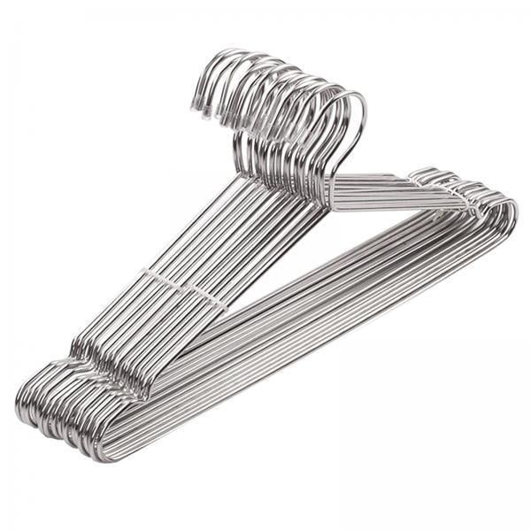 Perchero de acero inoxidable 2x10x Perchas de Ropa de material acero Inoxidable Antideslizantes para proteger Perchero de Ropa 42cm Magideal Perchero de acero inoxidable