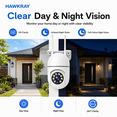 thumbnail image 2 of AI Intelligent Surveillance Camera - 911 Alarm Easy Install Quick Setup Full Color Night Vision Two Way Audio Motion Detection Security System, 2 of 9