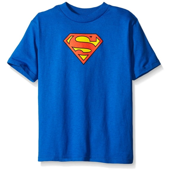 DC Comics: Superman Shield Boys Royal T-Shirt Large (L)