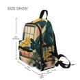 thumbnail image 3 of FORMRS School Backpack with Front Zippered Pocket 12" Student Travel Daypack, Pink Sunset, 3 of 6