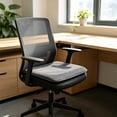 thumbnail image 5 of Yaayu Thickened Corduroy Chair Cushion, 17.7x17.7in Non-Slip, High Resilience Cotton Fill, All-Season Seat Pad for Dining Kitchen, Dark Gray, 5 of 6
