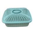 thumbnail image 4 of Cesta de malla para frutas con tapa, organizador de productos de cocina, cesta para pan, alimentos Azul Medio, 4 of 9