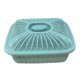 thumbnail image 4 of Cesta de frutas con tapa Cesta para servir alimentos Colador Cesta de pan de mostrador con Azul Medio, 4 of 9