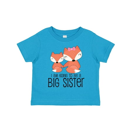 

Inktastic I Am Going to Be a Big Sister | Fox Gift Toddler Toddler Girl T-Shirt