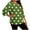 Green Womens Plus Size Tops, variant on 4th of July Plus Size Lounge Tops for Women,3/4 Sleeves Comfy Pajama Shirt,Oversized Loose Fit Stars Print Sleepwear Ruffle Blouse L-5XL