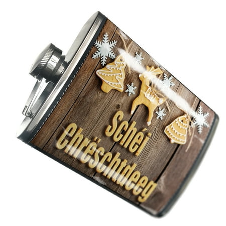 

NEONBLOND Flask Merry Christmas in Luxembourgeois from Luxembourg