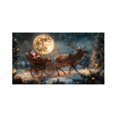 thumbnail image 1 of Tela De Fondo Navideña Trineo De Papá Noel Entregando Regalos Fondo Iluminación Clásica Decoración Para Fiestas Navideñas Pancarta Para Exteriores Feliz Navidad Decoración Navideña, 1 of 7