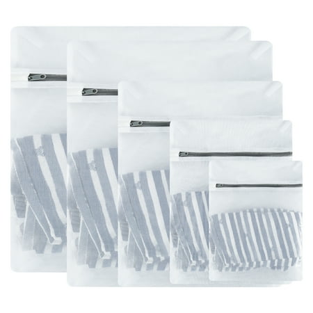 

Washing Machine Mesh Wash Bag with Zipper Reusable Travel Storage Organize Bag for Delicates Lingerie Underwear Bras Socks Stockings