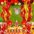 thumbnail image 4 of 20 globos de fuego de 24 pulgadas, decoraciones para fiesta de cumpleaños de bombero, suministros de fiesta de cumpleaños para camión de bomberos, fogata falsa para caza, 4 of 5