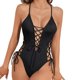 thumbnail image 4 of Trajes de Baño Mujer Traje de Baño Sexy Con Cordones y Escote En V Profundo Para Mujer, Traje de Baño de Corte Alto, Ropa de Playa de Verano, 4 of 8