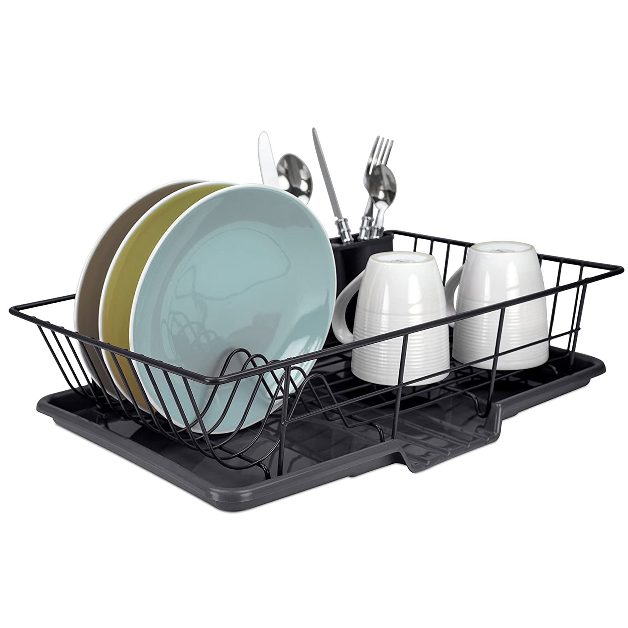 OITREX 3 in 1 Combo Offer Large Sink Set Dish Rack Drainer with Tray for  Kitchen