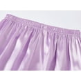 thumbnail image 5 of Topgal Little & Big Girls Pajama Set Size 14 - Lilac Satin Silky Cute Summer Short Sleeve & Pants Outfit, 5 of 7