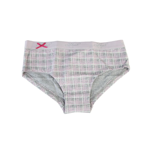 Datch Childrens Girls Checked Pattern French Knickers 