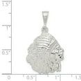 thumbnail image 2 of Pendentif en Forme d'Homme Indien Poli en Argent Sterling 925, 2 of 2
