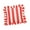 2, variant on Misright Striped Pillow Cover Ruffle Trim Modern Home Decoration Soft Washable Design