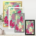 thumbnail image 4 of Designart 'Vintage Yellow and Pink Flowers' Traditional Framed Art Print, 4 of 4