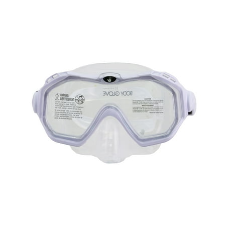 Body Glove Predator Adult Swimming Diving Snorkel Mask, White