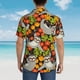thumbnail image 4 of Fotbe Sloth on the Branch Camisa Hawaiana para Hombre Unisex – Camisa Casual de Verano con Botones de Manga Corta de Algodón y Lino,Small, 4 of 7