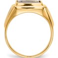 thumbnail image 2 of 14K Yellow Gold Men's Synthetic Ruby Masonic Ring (Size 10) Made In United States y1576m, 2 of 5