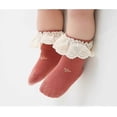 thumbnail image 2 of 5pairs Newborn Baby-girls Socks and Bow Infant Toddler Ankle Socks 0-6M, 2 of 4
